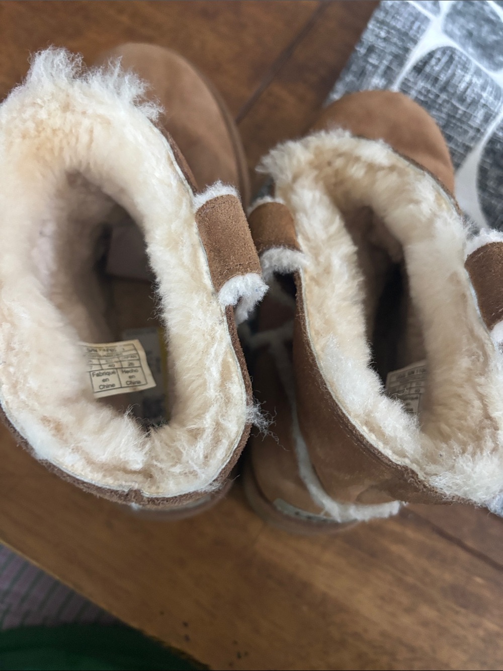 UGG Chestnut Suede Shearling Short Boot - Picture 6 of 7